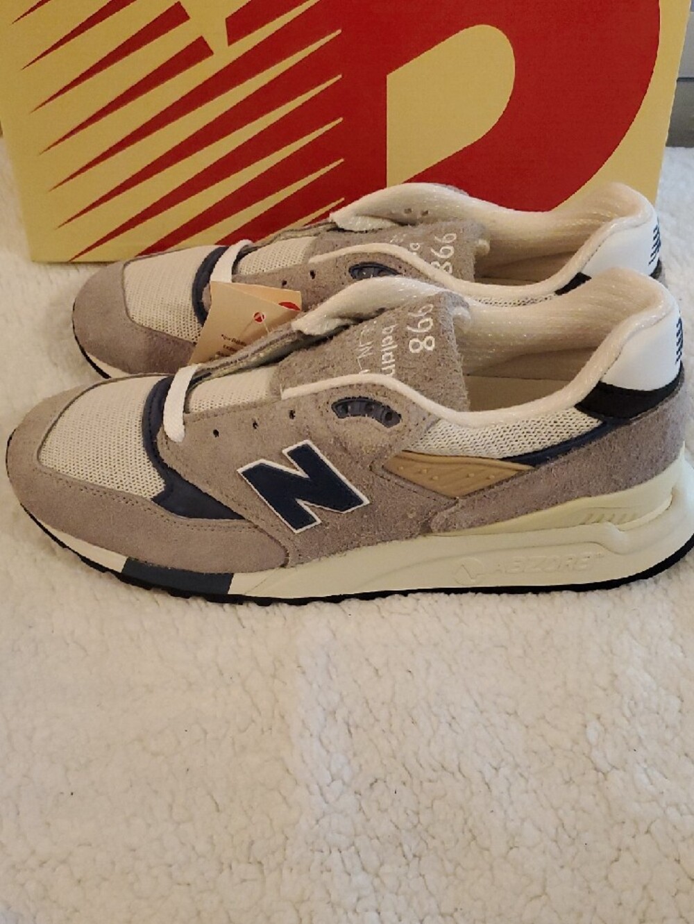 NWB/NWT-New Balance MEN'S 2023 Grey Day 998-SZ 10.5-Marblehead w/Vintage Indigo - Picture 3 of 10